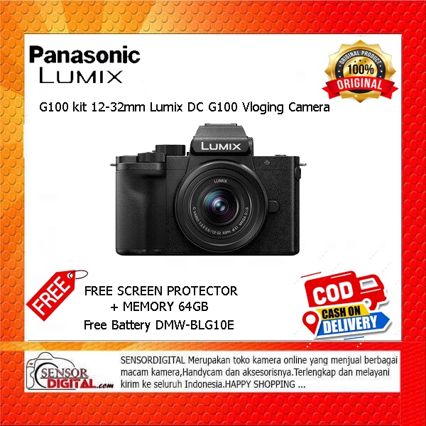 Panasonic Lumix G100 kit 12-32mm Lumix DC G100 Vloging Camera