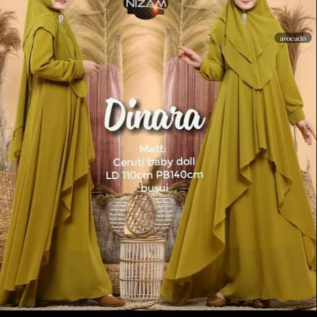 Gamis Dinara syari by Nizam