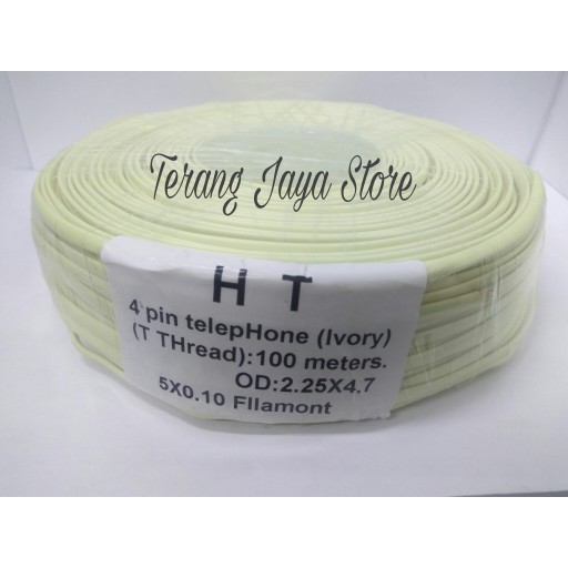 

Kabel Line Telepon Rumah isi 4 kawat (1 roll : 100 meter) Kabel Roset