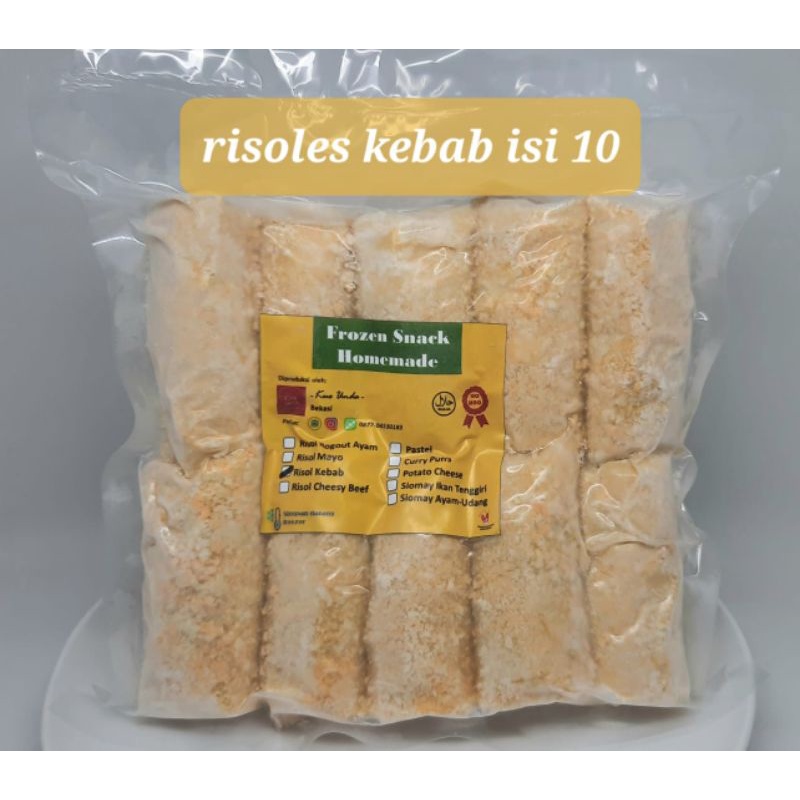 

RISOL/RISOLES/ANEKA ISI (AYAM, MAYO, KEBAB, DLL)