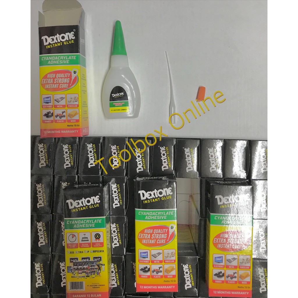 

ATH 1 kotak (50pcs) Lem Korea / Power Glue tetes Dextone G 15 gr Cyandacrylate Adhesive