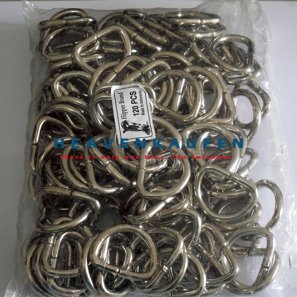 Ring D Nikel lebar 2,5 cm Tebal 4,5 mm