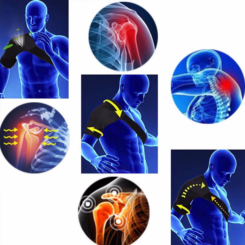 RB Shoulder Support Sleeve / Penyangga Bahu / Deker Bahu Athlet Sport Membantu Memulihkan Dislokasi