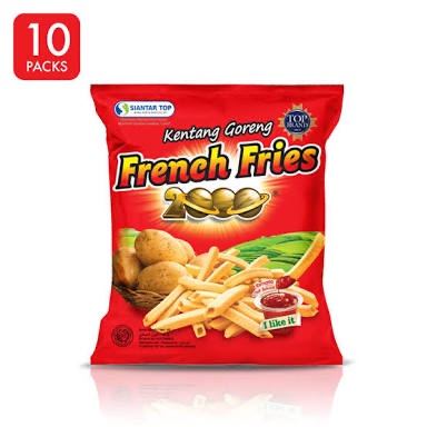 

54eh Stt French Fries 2000 9 Gram X 10 Bungkus Eceran 1000 60Jh