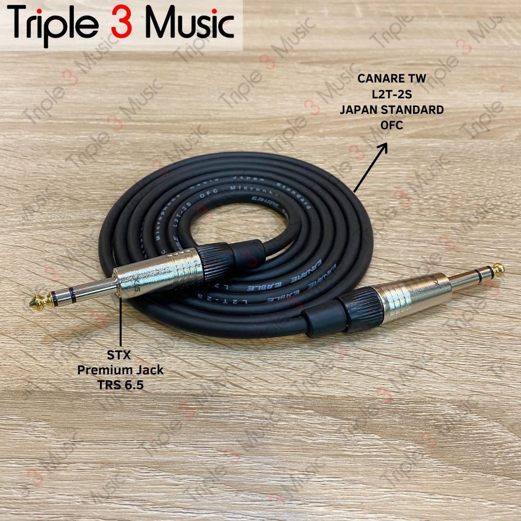 Kabel Canare Japan Standard TW TRS 6.5 mm To TRS 6.5mm Akai