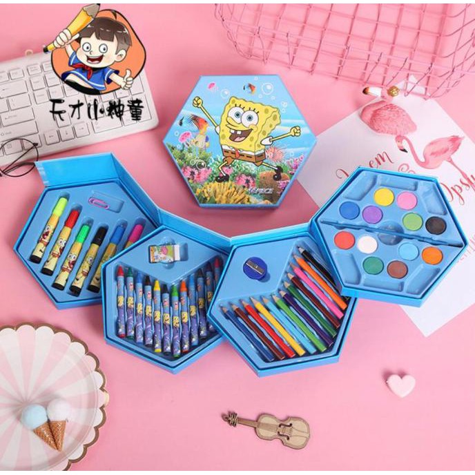 

Terbaru Pensil Warna Crayon 4 In 1 Set Alat Menggambar isi 46 S0002 - Princes