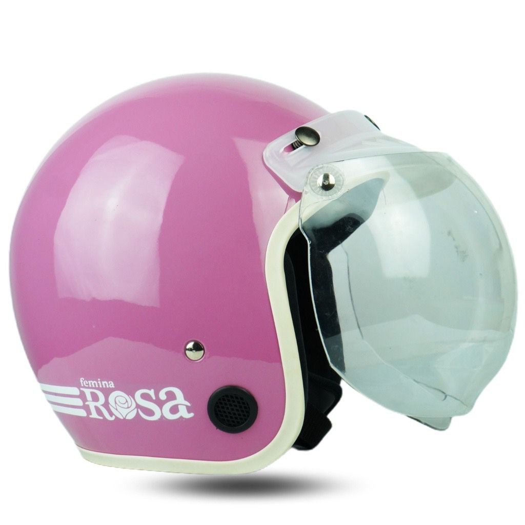 Helm Bogo Dewasa Cewek Cowok Motor Sni Helem Retro Klasic Classic Cod Warna Pastel