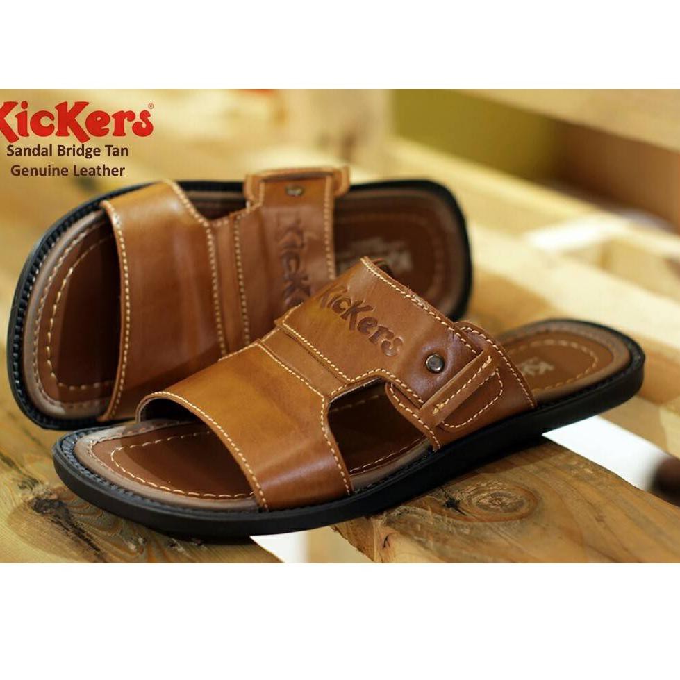 Asli / ori(sinal) SANDAL KULIT PRIA KICKERS SANDAL SLIDE SANDALPRIA SANDALKULIT KOJO JESPER SANTAI K