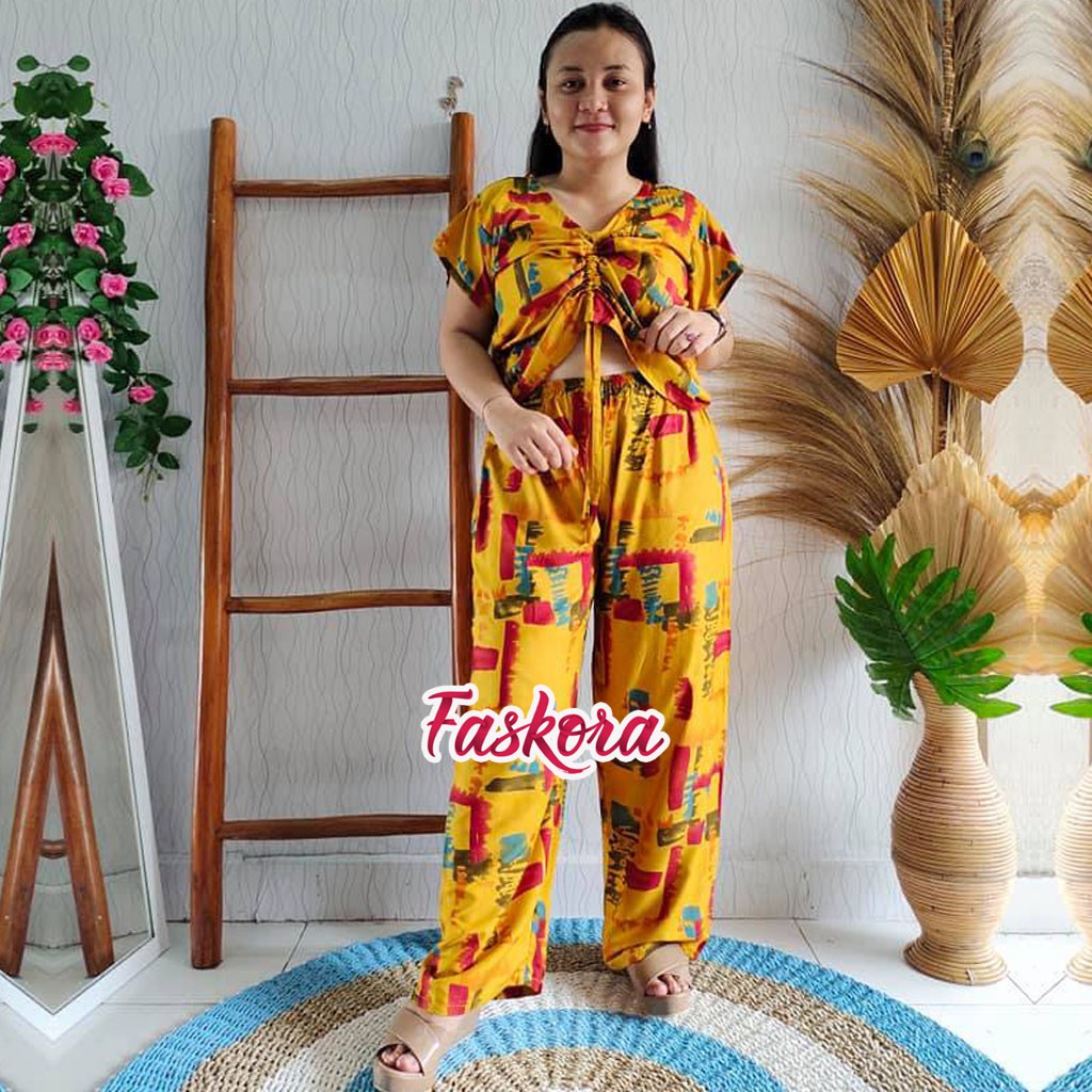 Sabrina Kerut Jumbo Murah Cat / Baju Kerut Wanita Jumbo Lengan Pendek / Atasan Kerut Pinggang Wanita