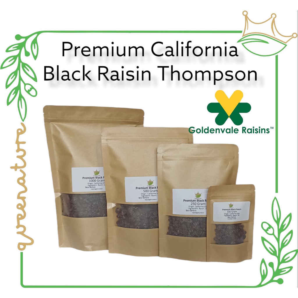 California Black Raisin 250Gram / Kismis Hitam Pekat Premium USA