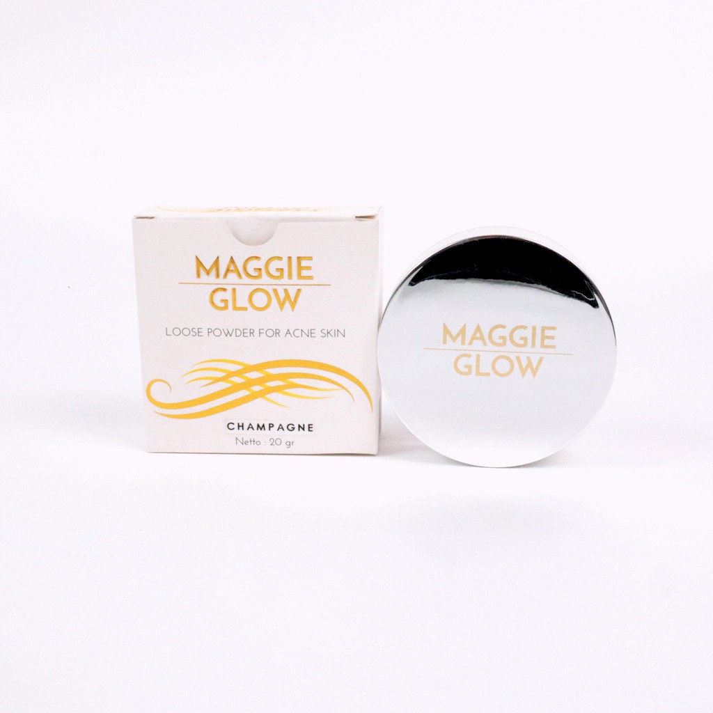 MAGGIE GLOW ACNE LOOSE POWDER 20GR / BEDAK TABUR by AILIN