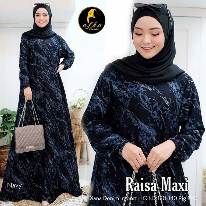 (BISA COD) GAMIS JUMBO RAISA MAXI BELINA 10 REDEA HIJAB AFKA OUTLET UKURAN BIGSIZE OVERSIZE XXL XXXL
