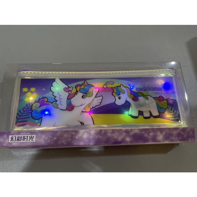 

pencil case sleting lampu unicorn satuan