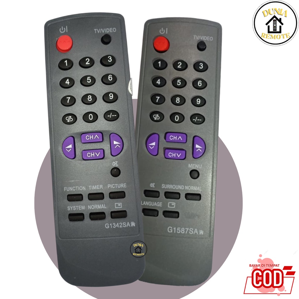 Remot Remote TV Sharp Tabung 1342 1587 / Ecer Dan Grosir