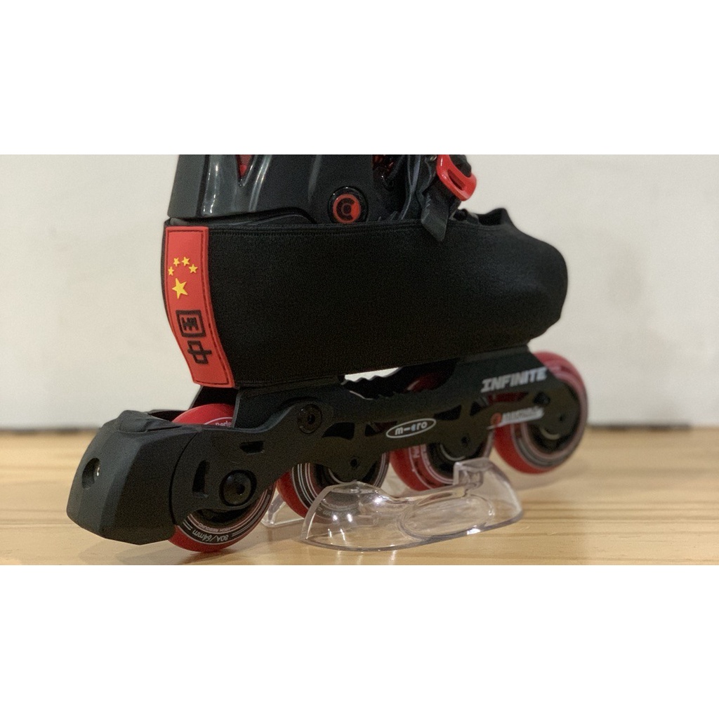 Cover Boot(Pelindung Boot) Sepatu Roda Inline Skate List Black Red