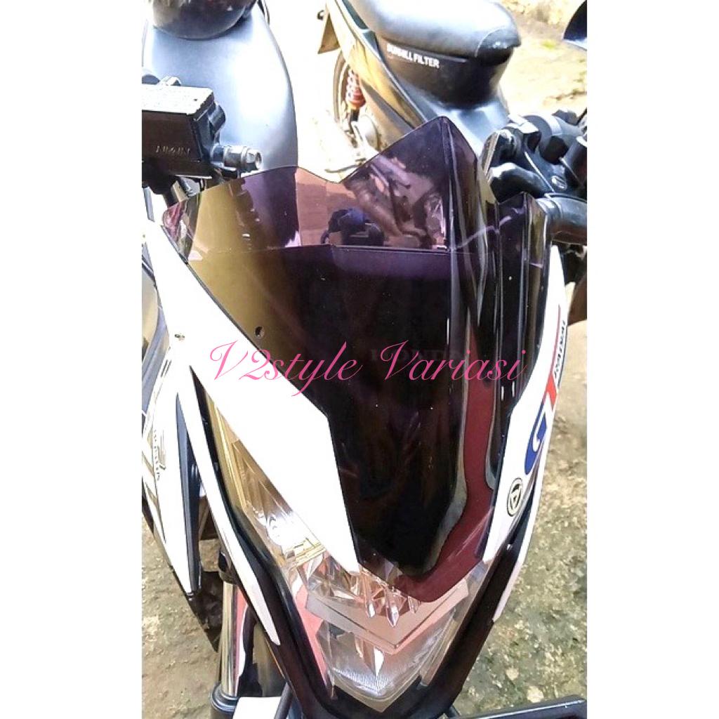 VISOR SONIC 150R JENONG WINDSHIELD HONDA SONIC 150 R KACA AKRILIK ORIGINAL 2MM PNP Visor sonic Jenong / winshiel Honda Sonic 150 R Model Jenong PISOR WARNA HITAM SMOKE RYBEN BENING CLEAR MIKA TAMENG BATOK MOTOR DEPAN WINSIL BATMAN SONIC MODEL TINGGI 24CM