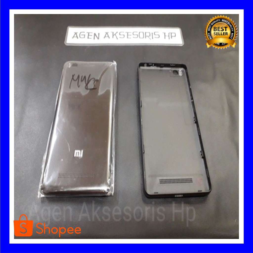 GROSIR TERMURAH BackDoor HP Xiaomi Mi 4C Mi 4i 5" Housing Back Cover Tutup Belakang HP - Hitam