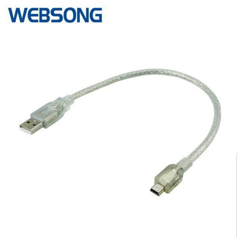 Kabel mini USB 5P Male to USB A Male 30CM High Quality WEBSONG