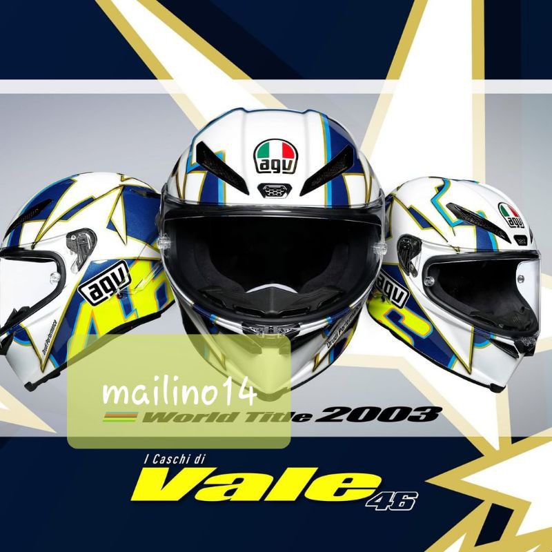 agv world title 2003 valentino rossi
