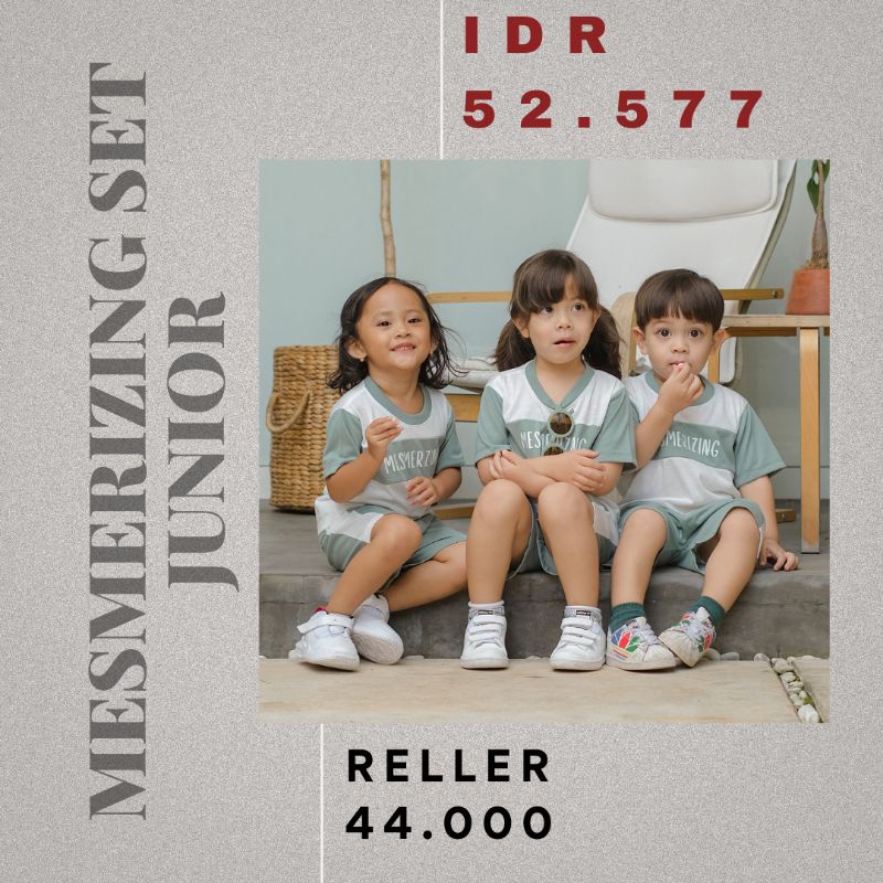 MESMERIZING SET - Promo 10.10 Family Set baju olahraga daily wear kaos kekinian baju tidur murah unisex