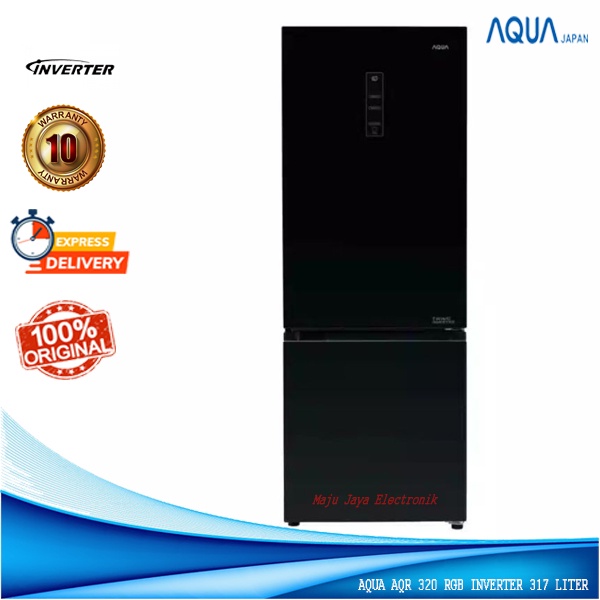 Kulkas 2 Pintu AQUA AQR 320 RGB Freezer Bawah 317 Liter Twin Inverter