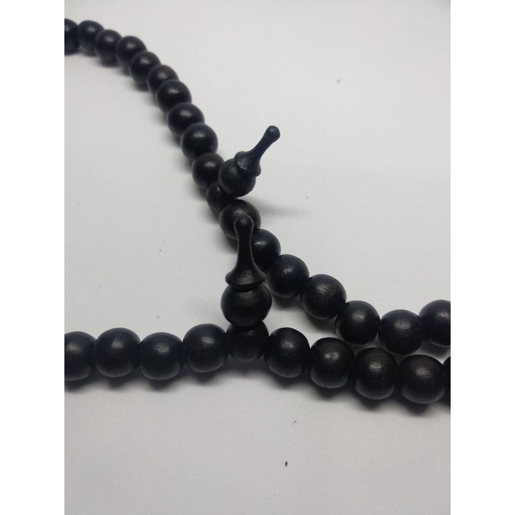 Tasbih kayu galih kelor hitam asli 8mm tasbeh 99 Tenggelam Dalam Air