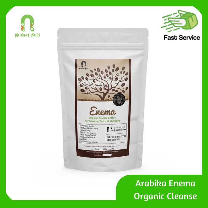 

Nomar Kopi Enema Organik Arabika Detox Usus Pencernaan - Giling Halus, 100 gram