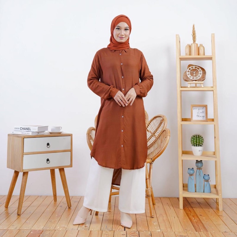 SALE!!! KEMEJA DAN TUNIK RAYON OVERSIZE LD 120