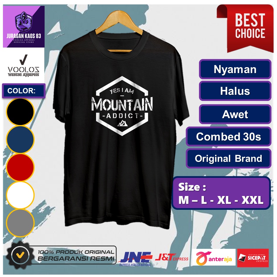 Baju Kaos Distro Original Man T Shirt Cowok Pria Lengan Pendek Dewasa Murah Outfit Hiking Outdoor Mo