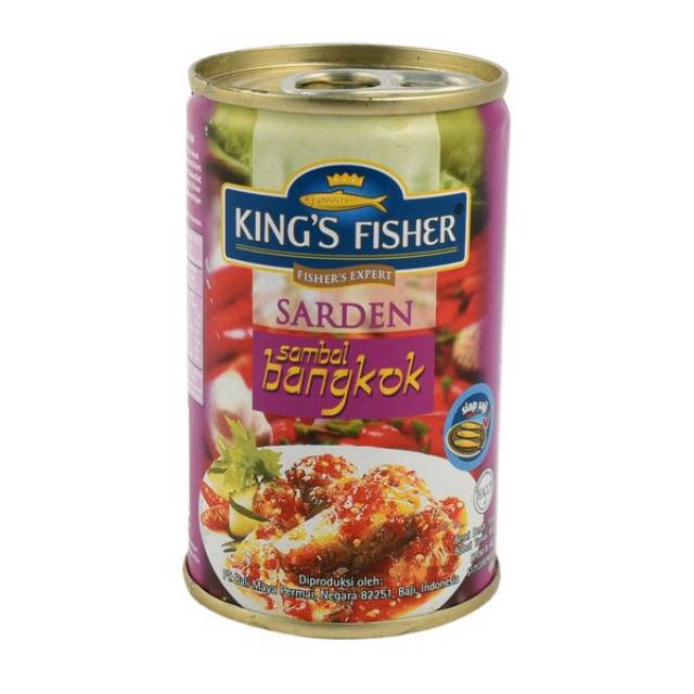 

Sarden King's Fisher Sambal Bangkok Besar ukuran 425 gram