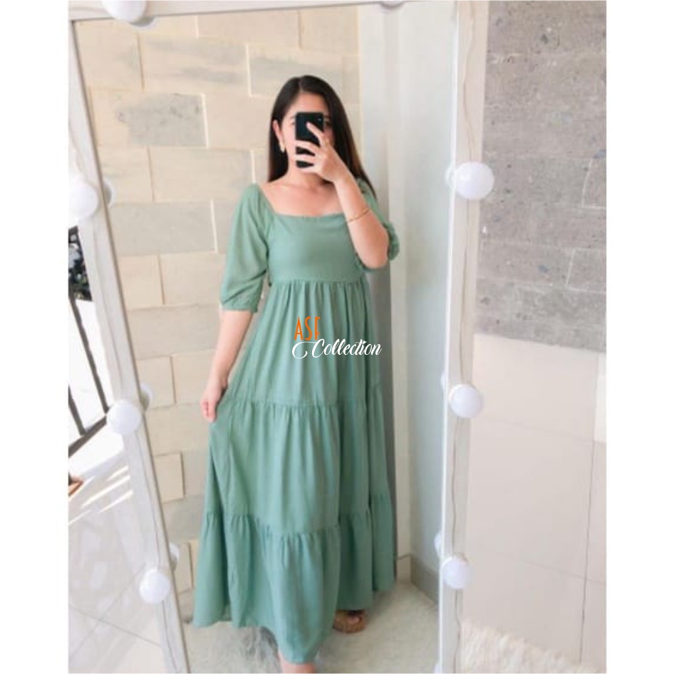 Dress Yera Wanita Jumbo|Dress bodycon maxsi casual pesta party|Dress sabrina big size|Dress Sabrina 