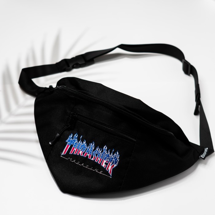 Thrasherr Japan Licensed Flame Patriot Waist Bag