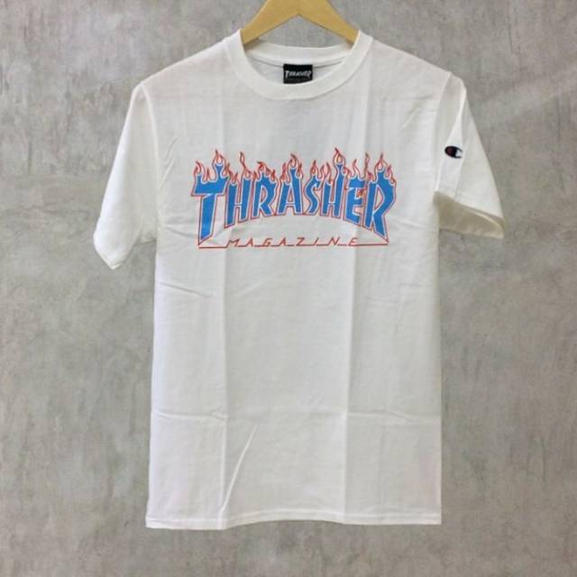 thrasher x champion t shirt