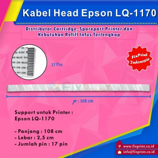 Kabel Flexible Print Head Epson LQ1170 LQ2070 LQ2080 LQ2090 LQ-2090