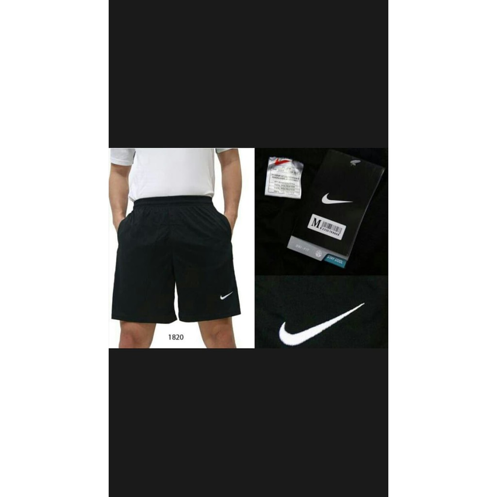 CELANA NIKE HITAM POLOS BERKANTONG GRADE ORI