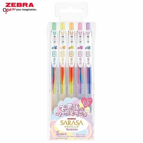 

ZEBRA SARASA CLIP 05 MARBLE SET 5