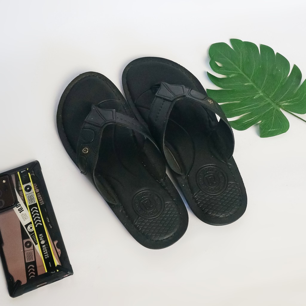 HMT - Sandal Jepit Kasual Pria Synthetic Leather