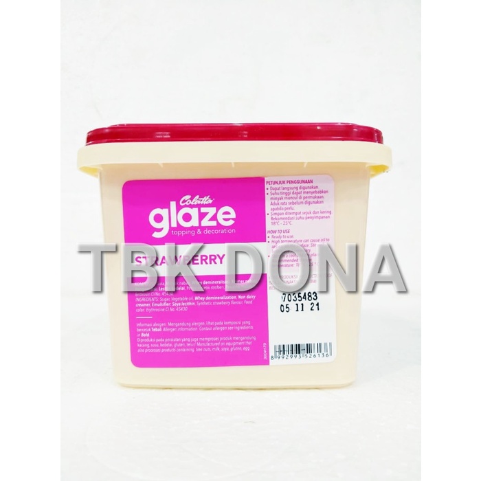 

Jual Colatta Glaze Toping Rasa Strawberry 1 Kg