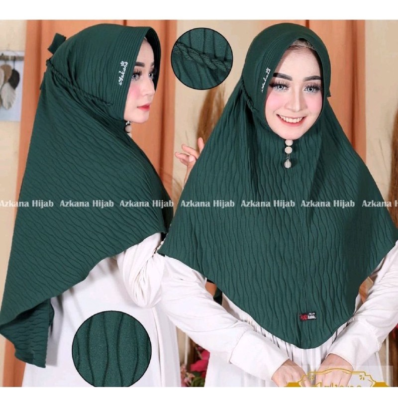 TERBARU jilbab instan BERGO PLISKET ADIBAH plisket Full gelombang