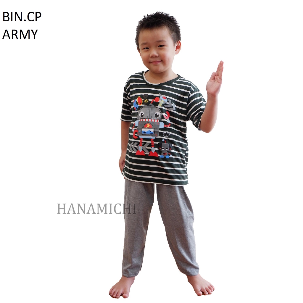 Hanamichi BIN.CP Baju Tidur Anak Lengan Pendek