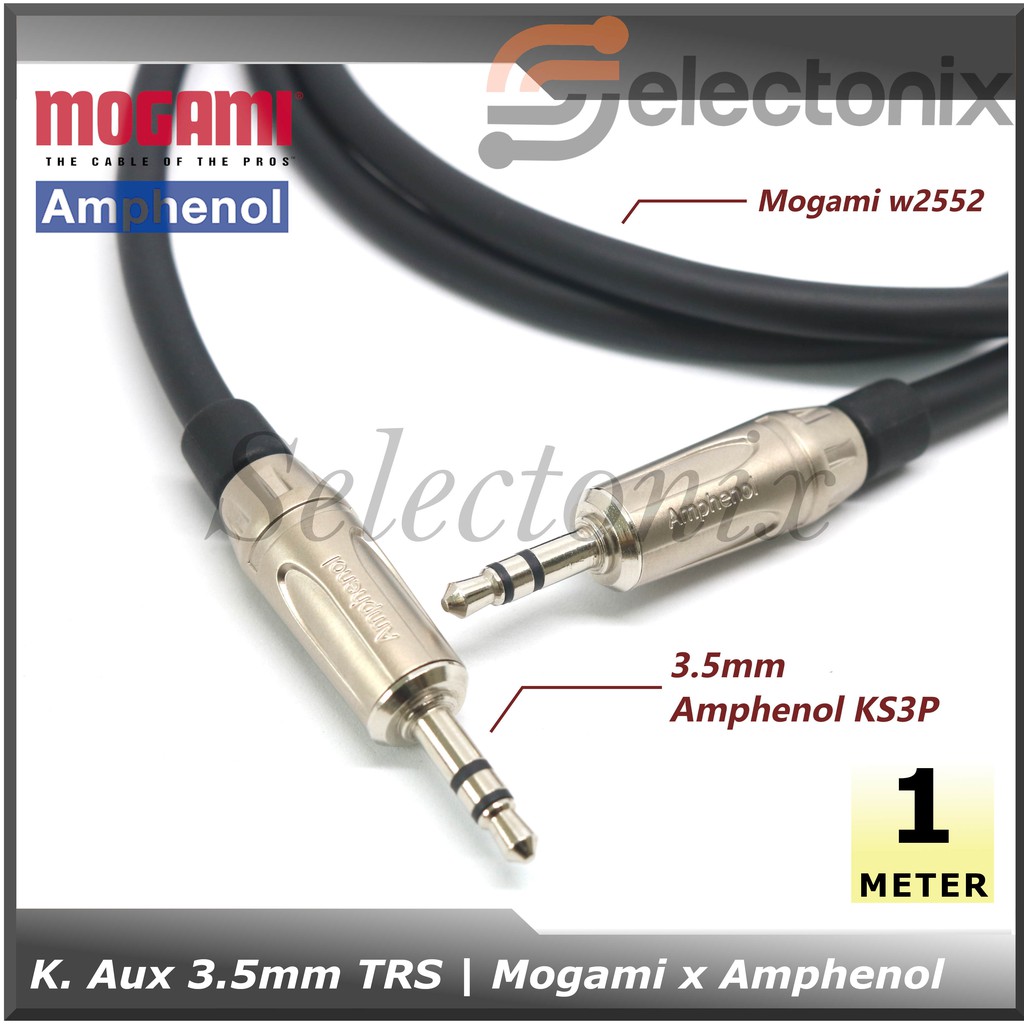 Kabel Aux Amphenol x Mogami 2552 [1m]