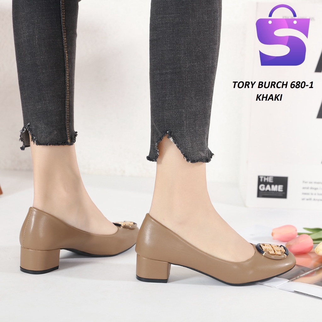 SEPATU WANITA HEELS PLATFORM SHOES KULIT 680-1
