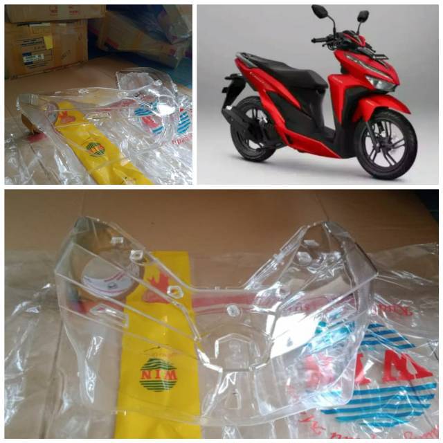 Kaca mika lampu depan vario 150 125 th 2018 2019