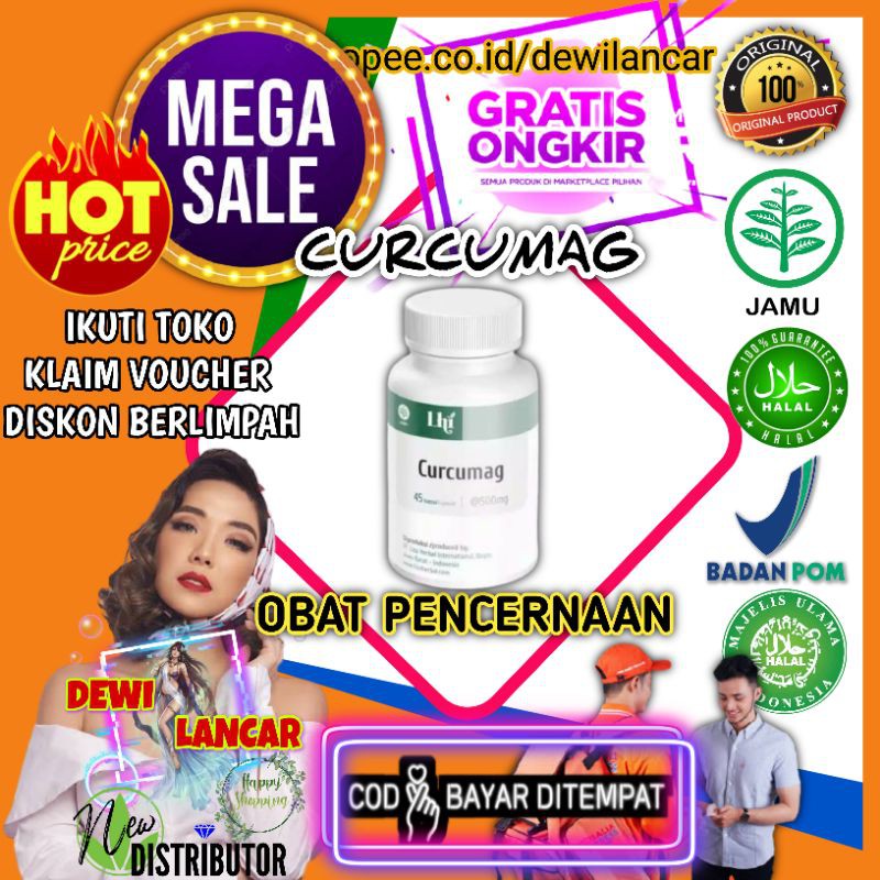 CURCUMAG - CURCAMAG LHI ASLI LIZA 100% ORIGINAL OBAT ASAM LAMBUNG MAAG PENCERNAAN KEKEBALAN TUBUH