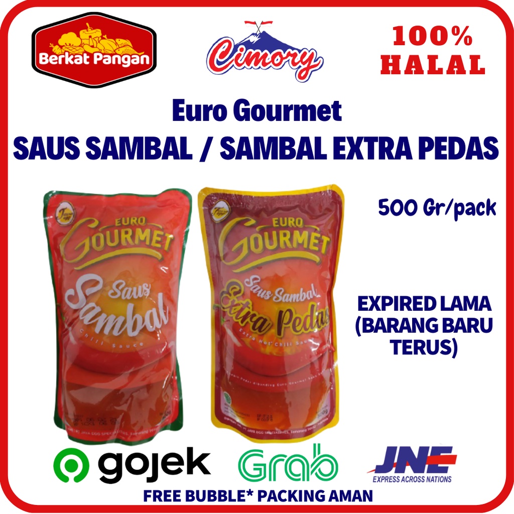 EURO GOURMET Saus Sambal / Saus Cabe Premium Super Extra Pedas 500gr