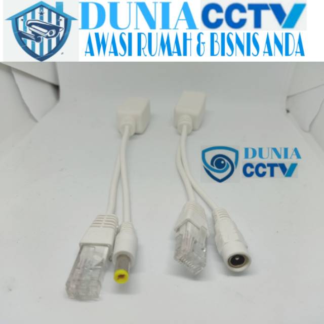 Kabel poe splitter untuk ip camera dll