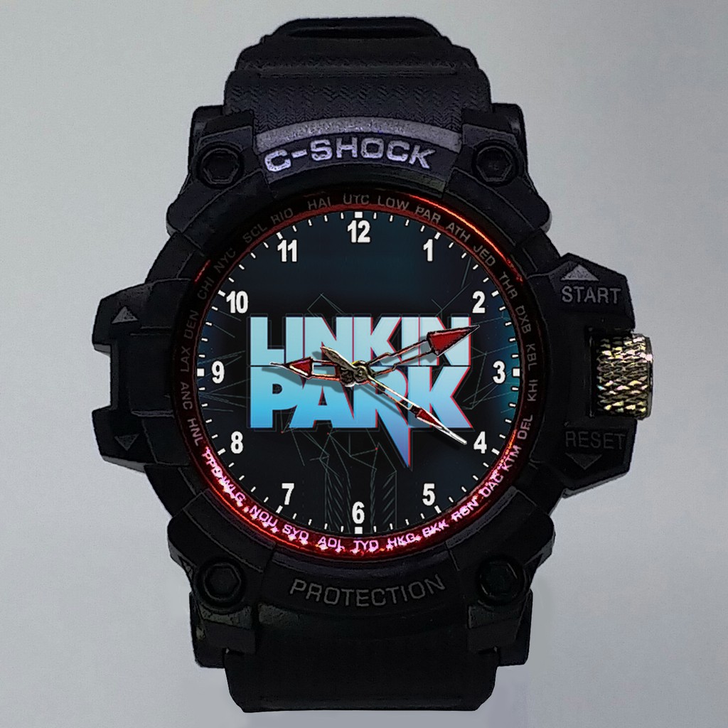 (ISTIMEWA BOSSQUE) JAM TANGAN LINKIN PARK LIST MERAH - EXCLUSIVE 3