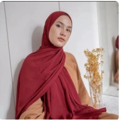jilbab pasmina / pasmina plisket