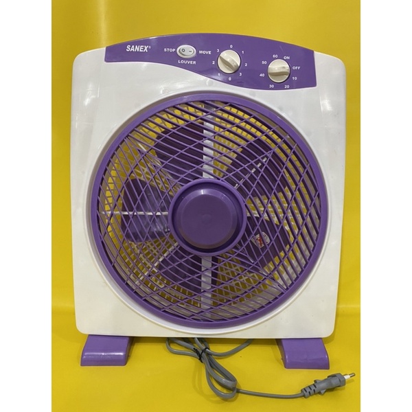 Kipas Angin Meja / Box Fan SANEX SB 818 / kipas kotak meja premium / kipas sedang / kipas murah