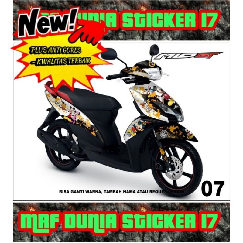 Sticker decal Mio GT Full Body dekal Mio GT Stiker Mio GT Full Body Motif 07